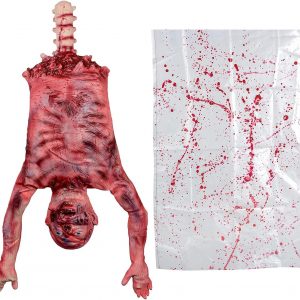 Medio Cuerpo ensangrentado de Látex para Halloween