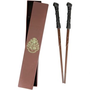 Palillos Varita de Harry Potter con Estuche, Regalo Mágico para Fans