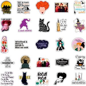Pegatinas Hocus Pocus 100 Piezas, Vinilo Impermeable para Decoración