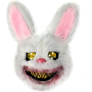 Máscara de Conejo Peludo para Halloween y Fiestas