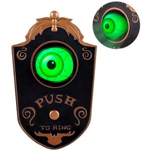 Timbre con Ojo Halloween - Decoración Divertida para Puerta