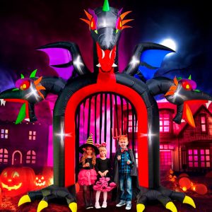 Arco Dragón Inflable de Halloween de 289 cm - Decoración Exterior