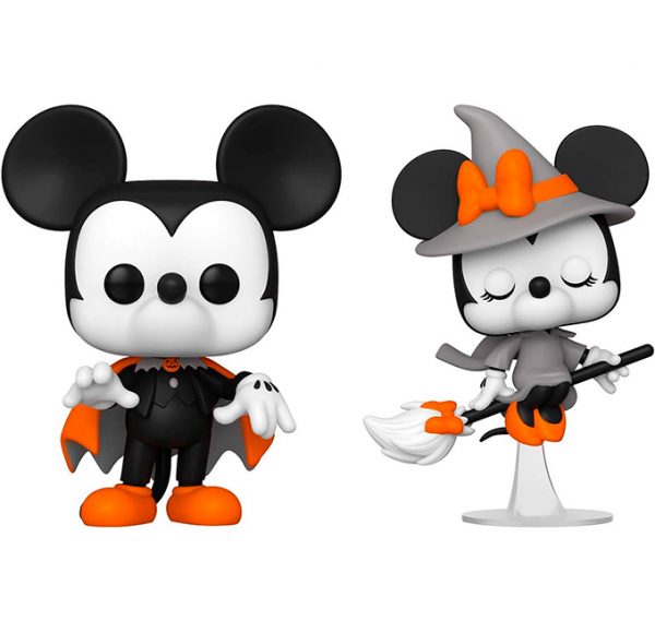 Funko Pop! 2 Figuras de Halloween Mickey y Minnie Bruja