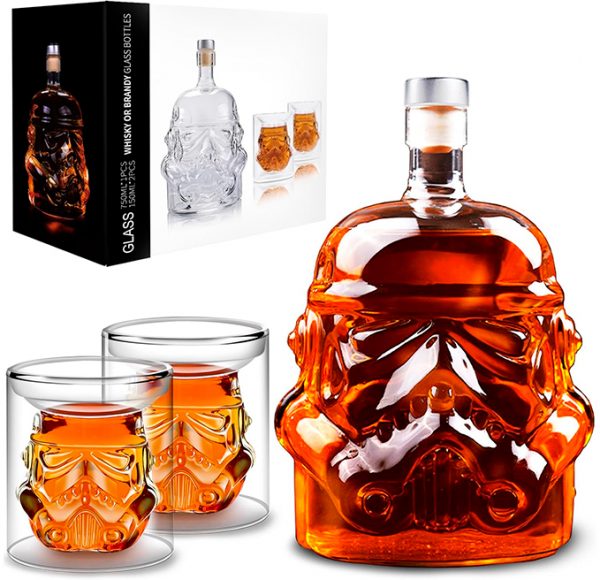 Juego de Whisky con 2 Vasos - 750 ml