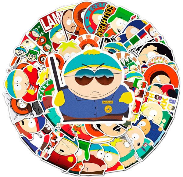 50 Pegatinas de South Park Impermeables