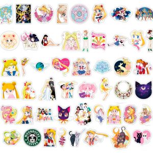 50 Pegatinas de Sailor Moon Impermeables