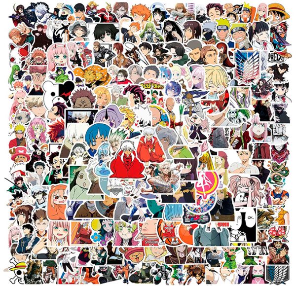 200 Pegatinas Divertidas de Anime Japonés