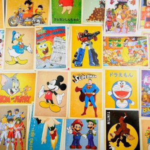 Postales Anime Vintage: 32 Unidades de 14x10 cm