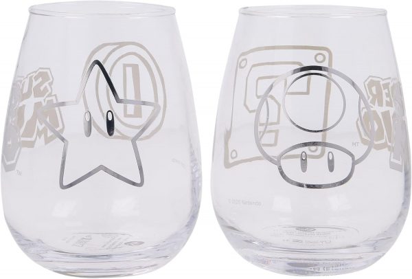 Juego de 2 Vasos de Agua de Cristal Super Mario - Imagen 3