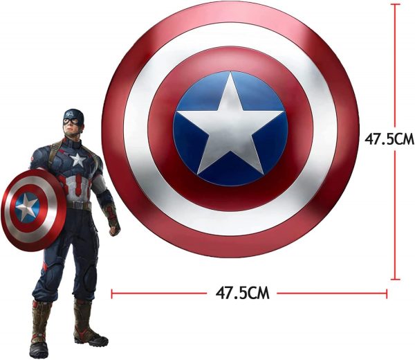 Escudo de Capitán América de Metal, 45cm - Imagen 2