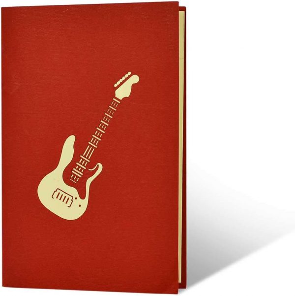 Tarjeta de Música 3D con Guitarra Eléctrica, Tarjeta Desplegable - Imagen 2