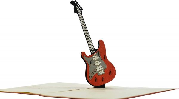 Tarjeta de Música 3D con Guitarra Eléctrica, Tarjeta Desplegable - Imagen 3