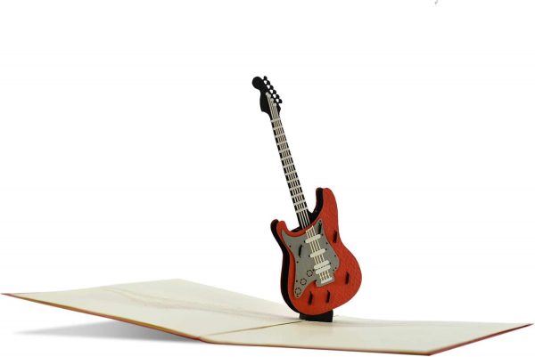 Tarjeta de Música 3D con Guitarra Eléctrica, Tarjeta Desplegable - Imagen 4