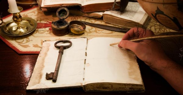 Diario de cuero Wicca con cierre antiguo - Imagen 3