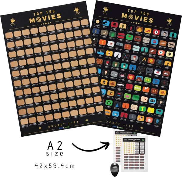 Póster de las 100 Mejores Películas para Rascar - Imagen 7