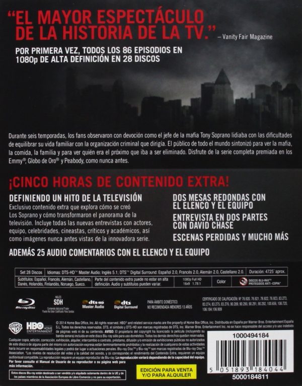 Los Soprano: Temporada 1-6 Blu-Ray Completa - Imagen 2