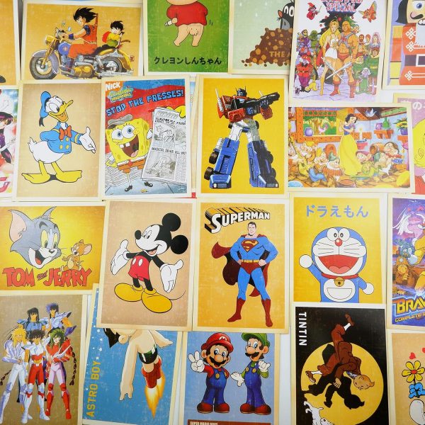 Postales Anime Vintage: 32 Unidades de 14x10 cm - Imagen 6