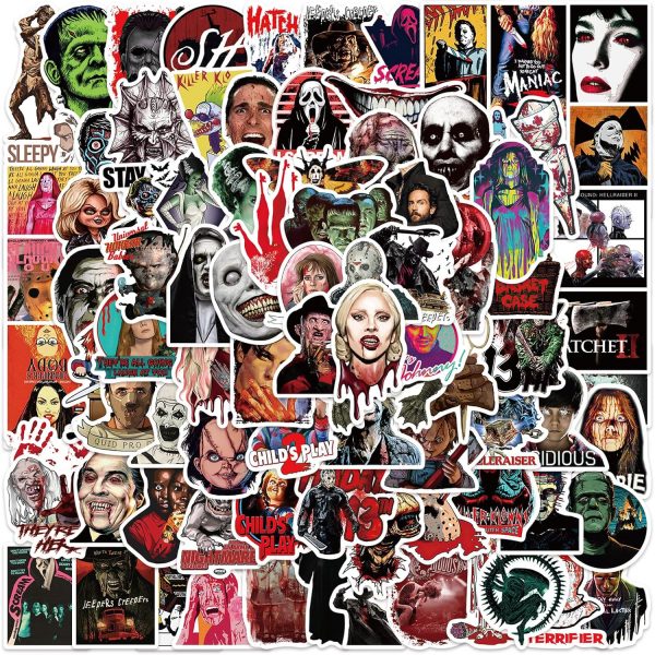 100 Pegatinas de Películas de Terror Impermeables - Imagen 5