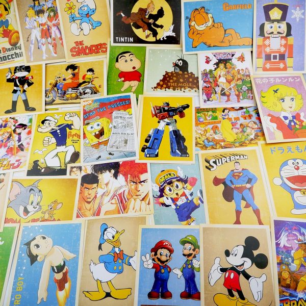 Postales Anime Vintage: 32 Unidades de 14x10 cm - Imagen 7